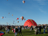 JPEG 60KB - More balloons make their way skyward.
