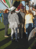 JPEG 84KB -This colorful character is one of the officials that help get the balloons airborne.