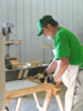 JPEG 123KB - Gayle Berry finishing up on some bed frame pieces.