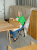 JPEG 126KB - Freda Berry also sanding a drawer front.