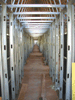 JPEG 160KB - View down the hall of the apartment area of the complex.