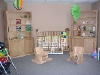New nursery furniture at FBC Palacios.  We didn't build the crib.