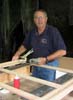 Bill Pigott visited our shop and was promptly put to work assembling a quantity of headboards for beds.