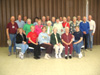 A group photo of most of the people that worked at Falls Creek during this period.