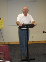 Alton Balew, Riverbend camp director, gave us a talk on the directions the camp is moving.