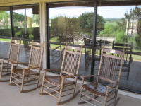 One of the things we'll miss about the Riverbend Camp is the many rocking chairs scattered around the camp.