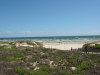 An ocean view from North Padre Island.  It's a beautiful place in God's beautiful world.